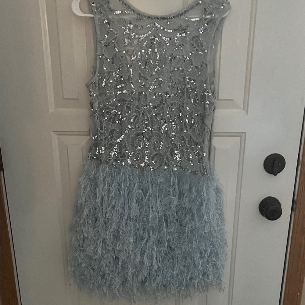 ASOS Silver and Gray Mini Dress